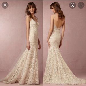 Watters WTOO Elise ivory wedding gown size 4
